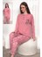 Fawn Kadın Love Rose Iki Düğme Pijama Takımı (6802) 1