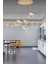 A Elegance Modern 3 Renk Led'li 4'lü Tasarım Sarkıt Gold Sarı Avize 2