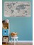 Eğitici Dünya Haritası Dünya Atlası Çocuk ve Bebek Odası Duvar Sticker 1