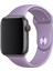 Apple Watch Uyumlu 38 - 40 mm Spor Kordon Silikon Kayış Lila 1
