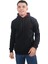 Erkek Basic Siyah Kapüşonlu SWEATSHIRT-244 1