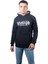 Erkek Vintage Lacivert Kapüşonlu SWEATSHIRT-237 1