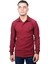 Erkek Polo Yaka Jakar Bordo Kazak 1