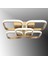 TT302-4+1-ESK Kare Tt Aydınlatma Eskitme Boyalı 5 Li LED Avize 1