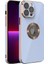 Iphone 11 Pro Max Kılıf Kamera Lens Cam Korumalı Yuvarlak Halkalı Logo Gösteren Parlak Gold 2