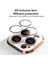 Iphone 11 Pro Max Kılıf Kamera Lens Cam Korumalı Yuvarlak Halkalı Logo Gösteren Parlak Gold 4