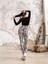 Zebra Desenli Spor Tayt 3