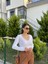 V Yaka Uzun Kollu Crop Top Bluz 2