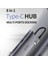 Alpha 831HRT Type-C Hub 8 In 1 HDMI 4K + RJ45 Ethernet + USB 3.0 + Sd Çoğaltıcı Adaptör 2