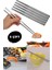 Çin Çubuğu Yemek Çubukları Metal Chopstick 5 Çift Paslanmaz Çelik Çin Çubuğu Çubukları 5 Çift 1