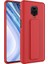 Xiaomi Redmi Note 9 Kılıf Silikon Standlı Elden Geçme Mıknatıslı Hand Strap Suni Derili Arka Koruma 1