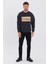 Erkek Oversize Baskılı Basıc S-Shırt-Füme 3