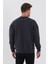 Erkek Oversize Baskılı Basıc S-Shırt-Füme 4