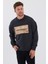 Erkek Oversize Baskılı Basıc S-Shırt-Füme 5