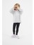 Kız Çocuk Oversize Baskılı Basıc S-Shırt-Coolgrey 3