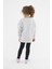 Kız Çocuk Oversize Baskılı Basıc S-Shırt-Coolgrey 4