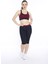 Kadın Vişne Kırçıllı Büstiyer Fitness Bra Spor Kapri Tayt Takım - 0116-1 2
