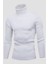 Unisex 2’li Hazır Paket Siyah - Beyaz Balıkçı Yaka Kaşkorse Şardonlu Slimfit Boğazlı Kazak 3