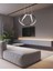 TT306-35-SY Tt Aydınlatma Kavis Modeli Mat Siyah LED Avize 3