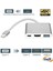 3'in 1 Type-C To HDMI 4K USB 3.0 Dönüştürücü Adaptör Macbook, Pro 2015 2016 2017 Samsung S8 S9 S10 1