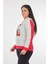 Daıdo Kapüşonlu Büyük Beden Kırmızı Kadın Sweatshirt 22200433 2