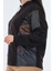 Oversize Kapüşonlu Kadın Sweatshirt - Deri Detaylı Günlük 2