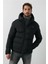 Nolan Coat Erkek Şişme Mont Parka Siyah V13 4