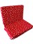 Bebek Yatağı Oyun Parkı Çocuk Yatağı Katlanabilir Sünger Yatak 60X120-4 cm (Kırmızı Yıldız) 2