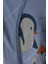Cosmos Penguen Baskılı Mavi Bebek Tulum 0-3 Ay 4