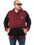 Büyük Beden Unisex New York Collage Sweat 22727-BORDO 3