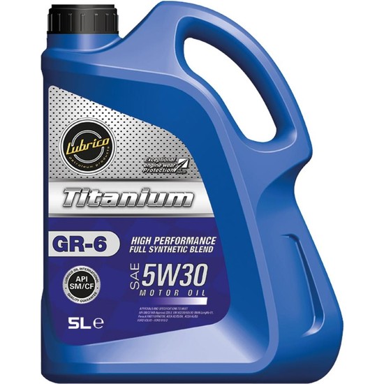 Lubrıco Tıtanıum Gr-6 5W-30 ( Full Synthetıc ) Sm/cf 5 Lt Fiyatı