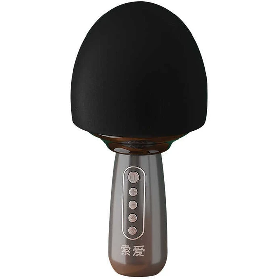 Soaiy MC15 Karaoke Mikrofon & Bluetooth Hoparlör - Renkli Işıklı - Ses Kaydı - Pro Ses  Ayarları