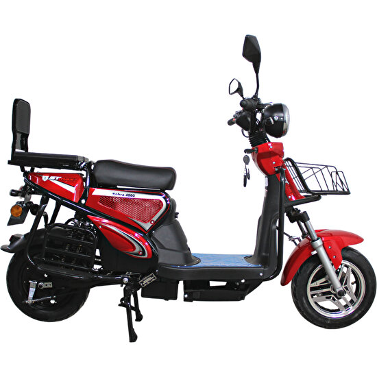 St Max Kobra 4000 Elektrikli Moped Kırmızı