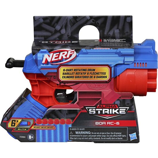 Nerf Alpha Strike Boa Rc-6 Blaster-Arka Arkaya 6 Dart Ateşleyin