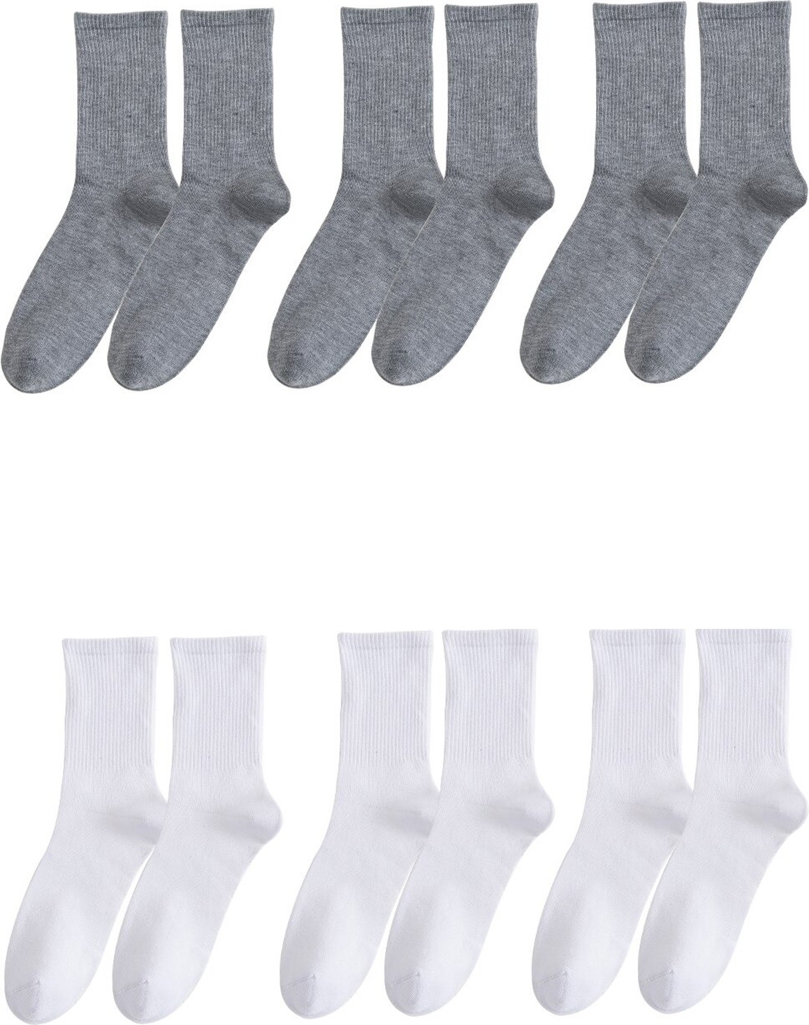 Bgk Unisex 6'lı Düz Tenis Model Yüksek Lifli Pamuk İplikleri ile Rahat ve Ter Emici Çorap görsel 6
