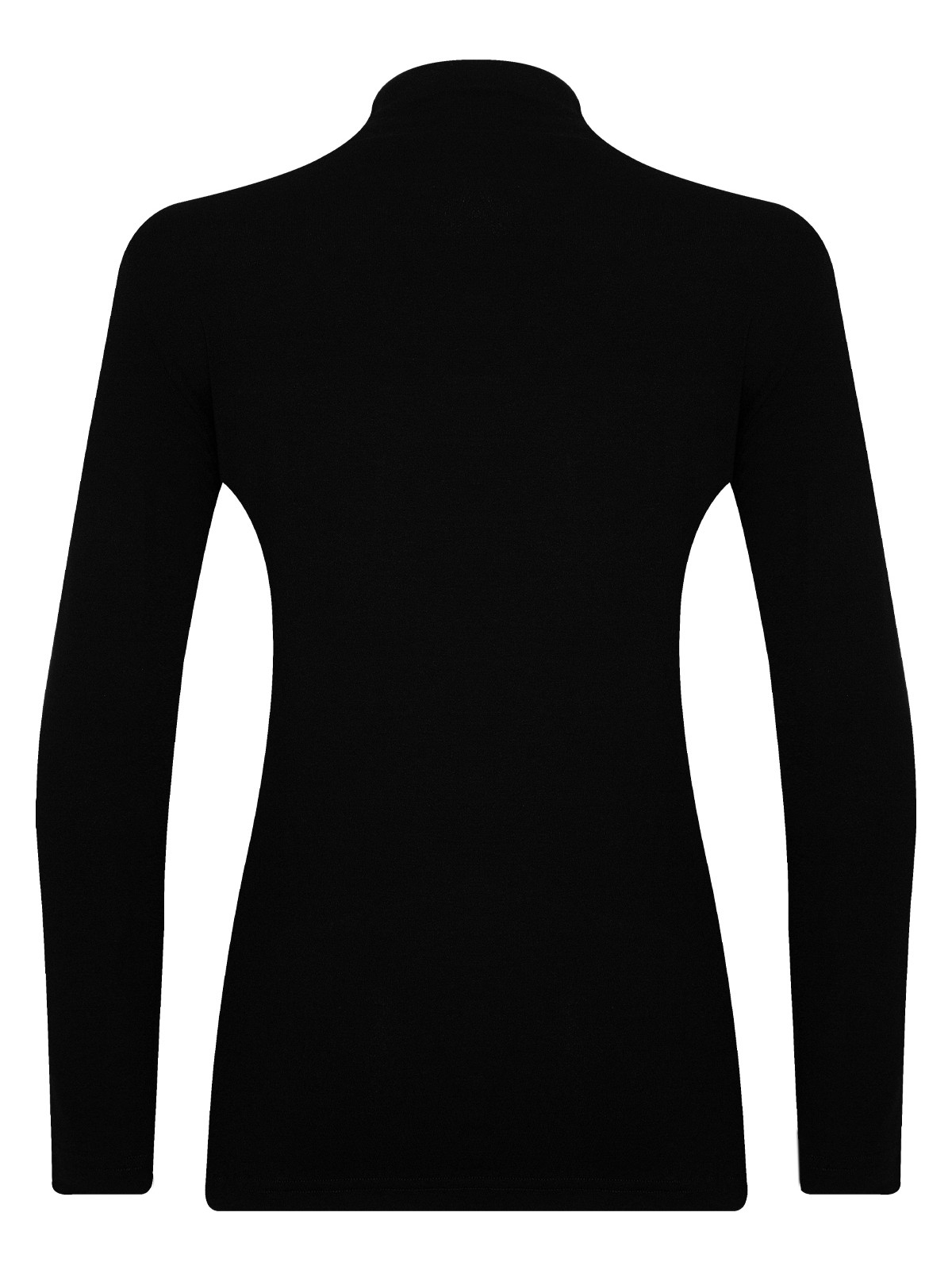 Missan Siyah Yarım Balıkçı Yaka Uzun Kol Basic Viscon Badi