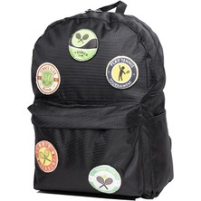 Perlotus Değiştirilebilir Tenis Temalı Unisex Patch Günlük Spor Sırt Çantası