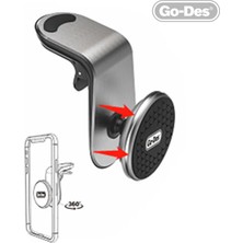 Go-Des GD-HD676 L-Shaped Magnetik Araç Telefon Tutucu