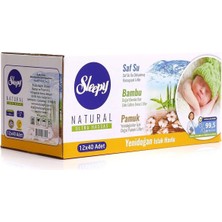 Sleepy Natural Yenidoğan Islak Mendil 12X40 480 Yaprak