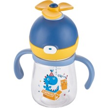 Rovco 220ML Dönebilen Pervane Başlıklı Akıllı Pipet Toplu Bebek (+6 Ay) Tritan Su Matarası B1050
