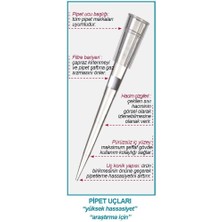 Isolab TRS1250 Pipet Ucu  Şeffaf  1250 Ul  Kutu  Steril 96 Adet