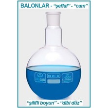 Isolab 030.01.050 Balon  Cam  Dibi Düz  Şilifli  50 ml  Ns 14/23 1 Adet