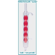 Isolab 035.11.250 Soğutucu  Allihn Soxhlet İÇIN100/250 ml Erkek:ns 45/40  Cam Yan Kol 1 Adet