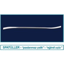 Isolab 047.03.150 Spatül  Paslanmaz Çelik  Eğimli  150 mm 1 Adet