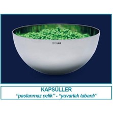Isolab 038.14.060 Kapsül  Paslanmaz Çelik  Dibi Yuvarlak  60 mm 1 Adet