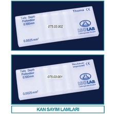 Isolab 075.03.001 Kan Sayma Lamı  Neubauer Improved 1 Adet
