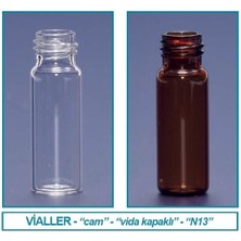 Isolab 095.05.001 Vial  Vida Kapak  N13  4.0 ml  14.75X45 mm  Şeffaf 100 Adet