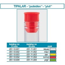 Isolab 051.11.002 Tüp Tıpası  Flanj  15/16 mm Tupler Için  Mavi 100 Adet