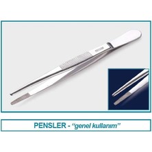Isolab 048.01.145 Pens  Paslanmaz Çelik  Genel Amaçlı  Düz  Yuvarlak Uçlu  145 mm 1 Adet