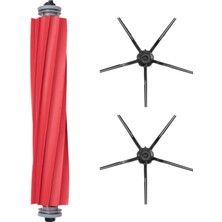 Mija Roborock Q7 Max + T8 Uyumlu 3 Parça Yedek Filtre Fırça Seti Siyah